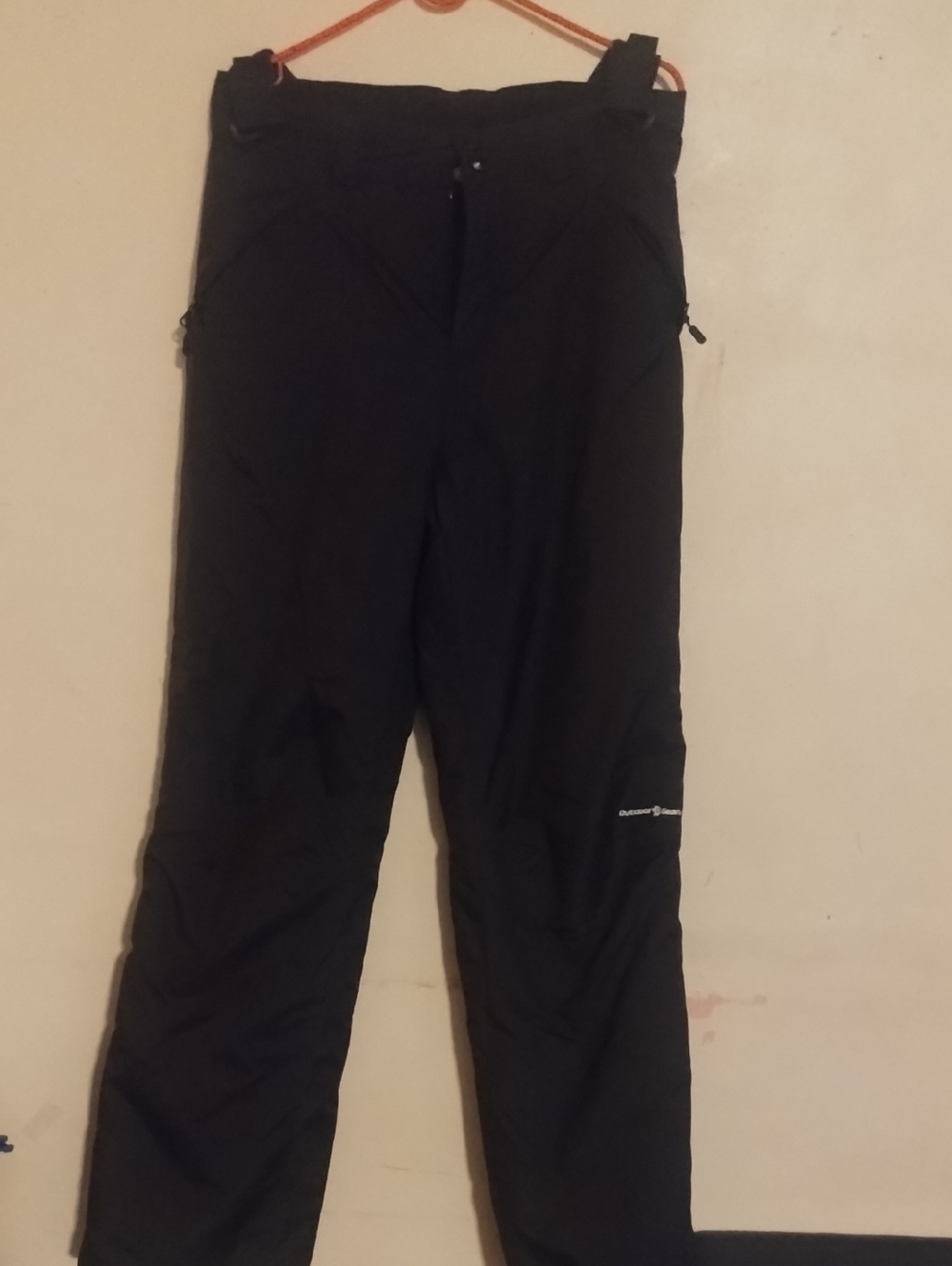 Black Outdoor Softshell Ski Pants